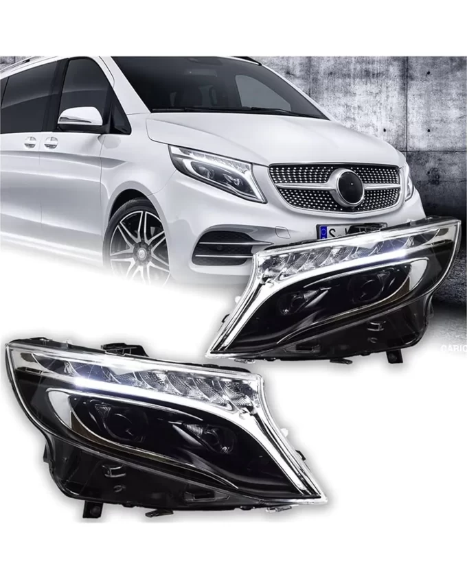 Mercedes-Benz Vito W447 2013-2019 plug and play FULL LED priekiniai žibintai