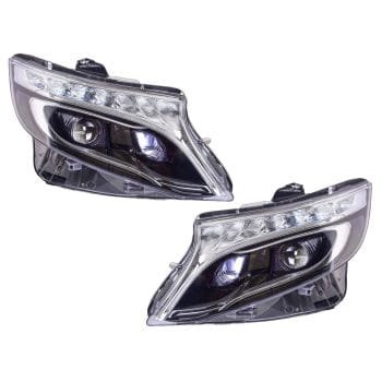 Mercedes-Benz Vito W447 2013-2019 plug and play FULL LED priekiniai žibintai