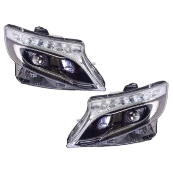 Mercedes-Benz Vito W447 2013-2019 plug and play FULL LED priekiniai žibintai