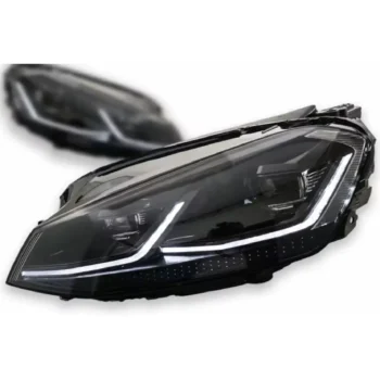 Golf 7 full led plug and play zibintu komplektas juodi shadow line black