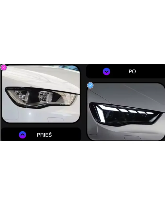 Audi a3 8v plug and play zibintas